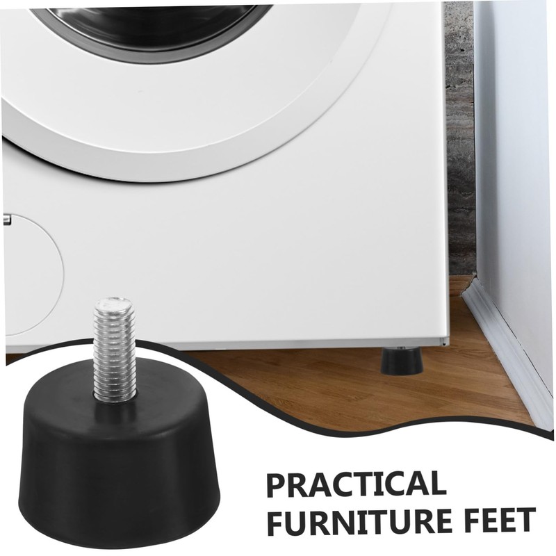 COHEALI 4pcs Adjustable Rubber Feet Levelers for Heavy Duty Furniture