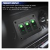 5 Way Rocker Switch Panel, Aluminium Rocker Toggle Switch Housing