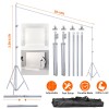 6.5 X 10ft Heavy Duty Photography Backdrop Support Stand Set