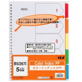 TAE IN-2305 Color Index PP B5, 26 Holes, 5 Mounts,