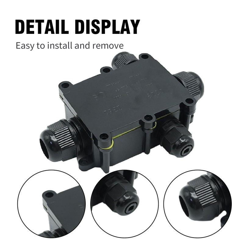 Newnessai Waterproof Cable Junction Box, High Temperature Resistant Electrical Junction