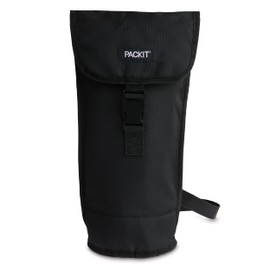 PackIt Freezable Wine, Black Bag, Large