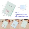 1 Pcs Cute Cartoon Plastic A4 Expanding File Folder Pockets