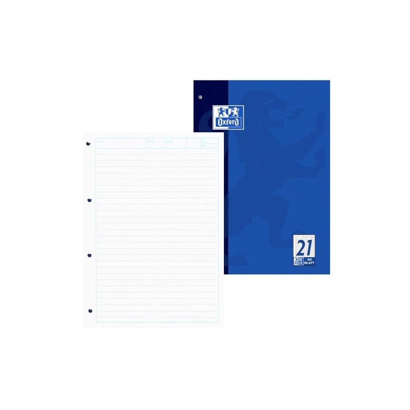 Oxford 100050343 Blocks and Lines 21 – A4, 50 Sheets/90