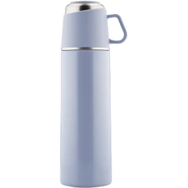 GLOBAL ARROCCO K04-8371 One Push & Cup Bottle BLUE 16.9 fl oz (500 ml)