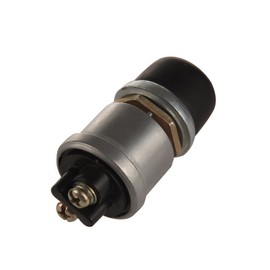 Yersul - Interruptor de arranque con botón de botón, 12 V, 20 A, resistente a la intemperie, cubierta de goma y 2 terminales para el interruptor de pista de coche, barco, sellado, botón de botón, interruptor de arranque del motor