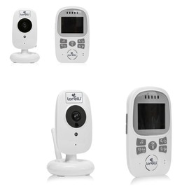 Lorelli Baby Monitor Safeness, Night Vision, 2.4 Inch LCD Colour Display, Temperature Display, Colour: White