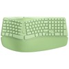 TISHLED Bow Split Ergonomic Keyboard Wireless with Cushioned Wrist &