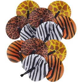 Rhode Island Novelty 10" Safari Print Folding Fan
