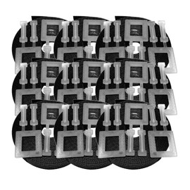 Pallet strapping kit Black 10m x 12mm with 3 plastic buckles, 9 pack