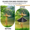 Qualirey 1 Pack 21.5 Inch Metal Squirrel Proof Baffle for