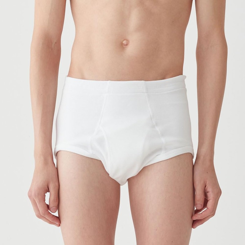 Gunze HWC131 Incontinence Briefs (Front Opening) Gray Heathered Size M