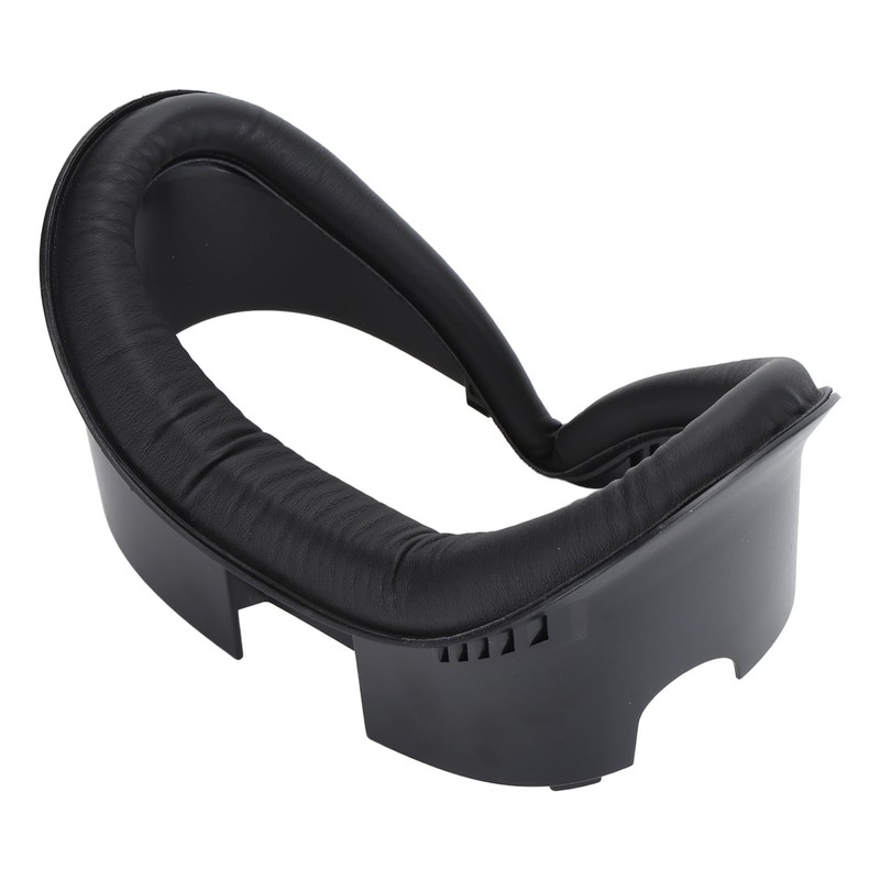 VR Face Pad Black Raised PU Leather Sweat Proof Light