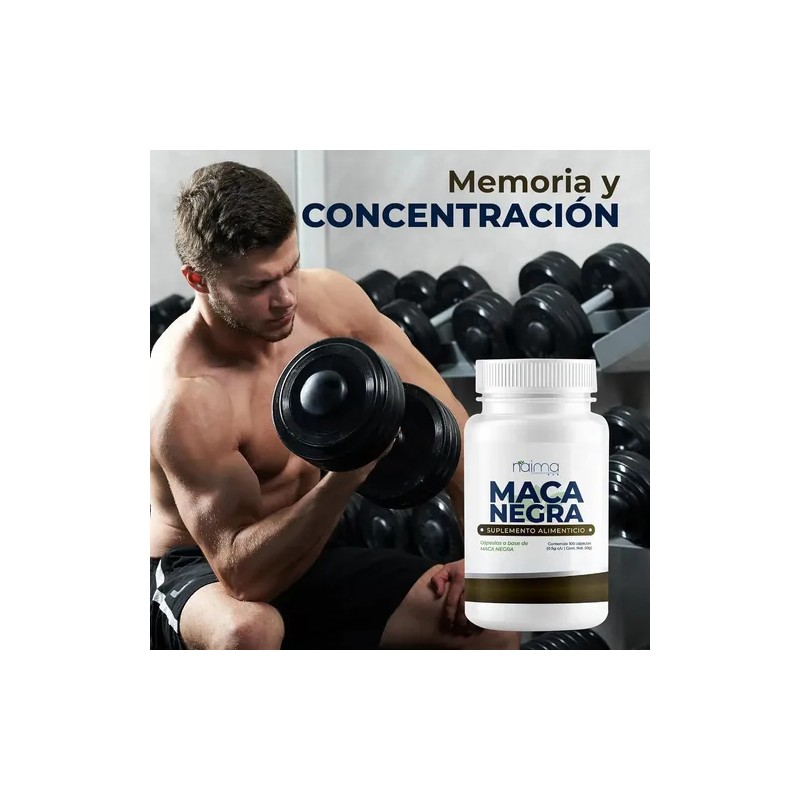 Maca Negra 500mg - 100 Cápsulas Por Frasco