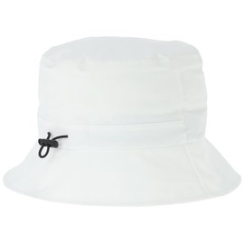 Coq Sportif QGCXJC70 Women's Rain Hat, Bucket Hat, Waterproof, Stretchy, Waterproof, Breathable, Lightweight, Rainy Weather, Golf,, WH00 (white)