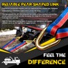 FITHOIST V-Bridle Tow Strap(Red&Blue) 2" x 6' with Snap Hooks,