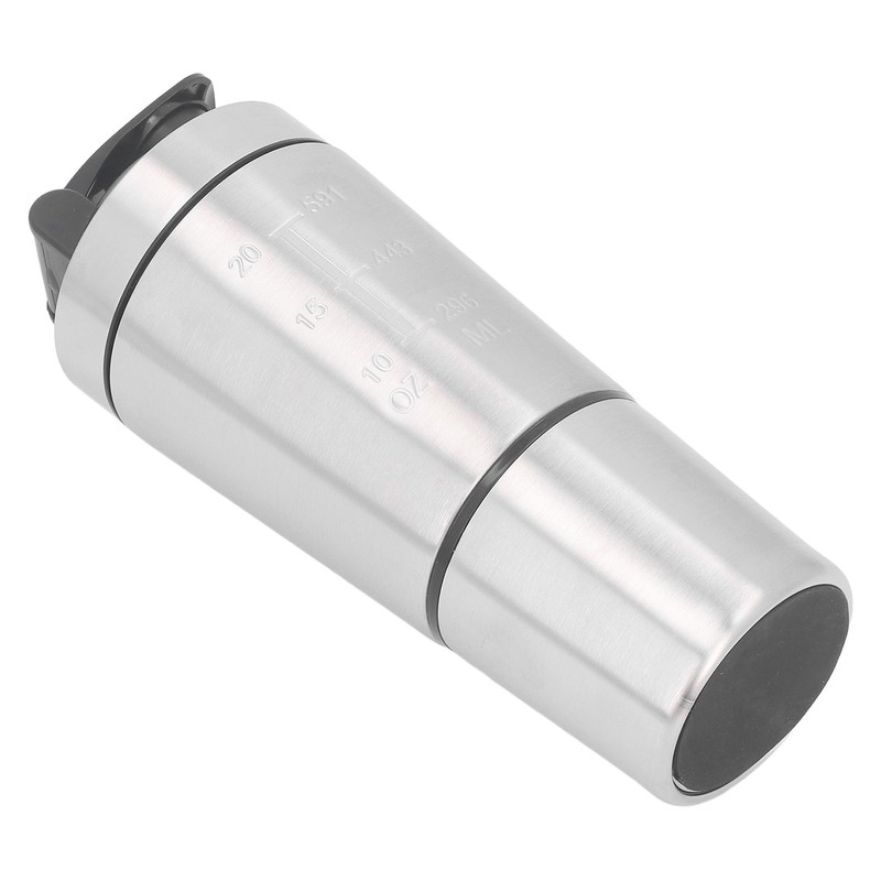 Shaker Bottle 800ml Stainless Steel with Whisk Portable Protein Shaker