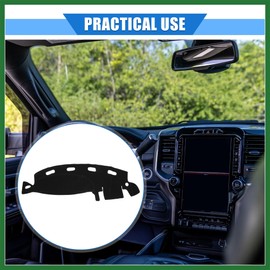 Motoforti Car Dashboard Cover Compatible for Dodge for Ram 1998-2001, Protective Polyester Black Center Console Interior Trim Dash Cover Mat Pad Long-Lasting