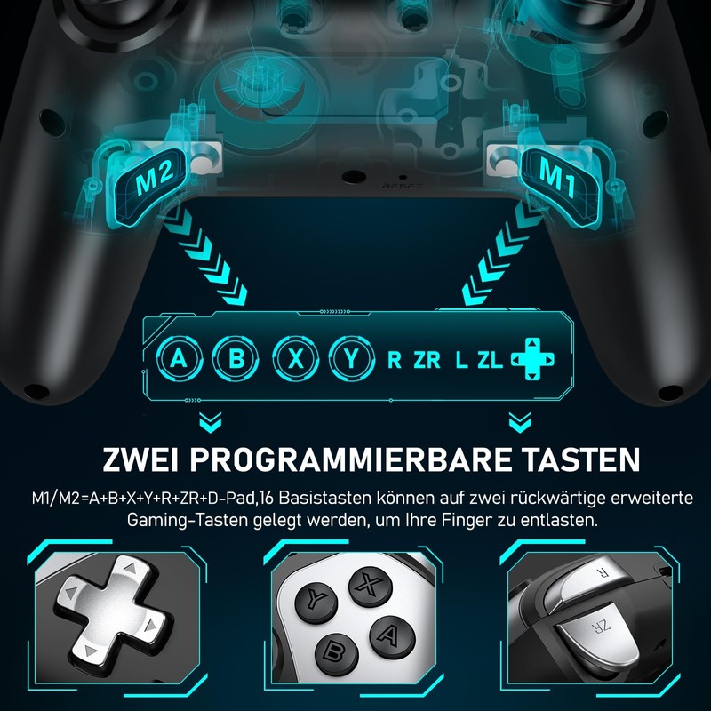 HELLCOOL Switch Controller, Wireless Switch Controller for Switch/Lite/OLED Console, Switch