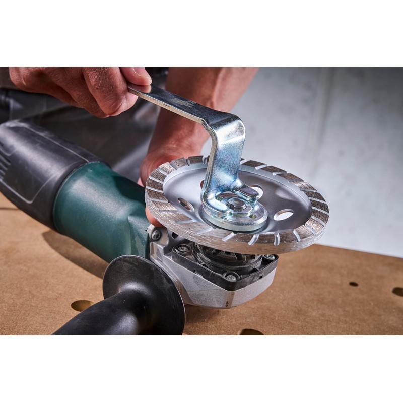 Wolfcraft 2458000 35mm Flange Spanner Cranked for Angle Grinder