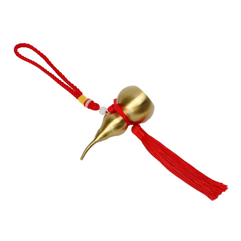 Feng Shui Wu Lou Red Lucky Tassel 10cm High Rope