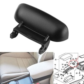 Armrest Cover Lock, 3.07in Armrest Cover Lid Lock Center Console Latch, Center Console Lid Latch with Prepared Holes, Plastic Car Armrest Cover Lock for Civic 2006-2011