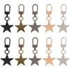 craspire 10 Stück 5 Farben Sternförmige Reißverschlussanhänger Kreative Anhänger Abnehmbares