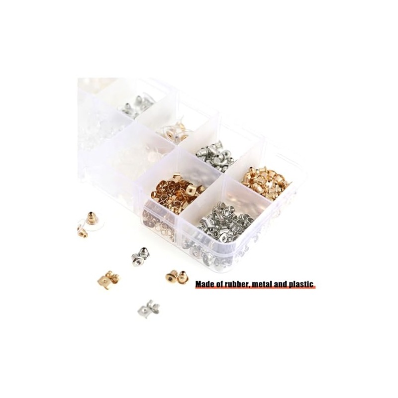 Respaldos de Aretes 530 Piezas Multiestilo