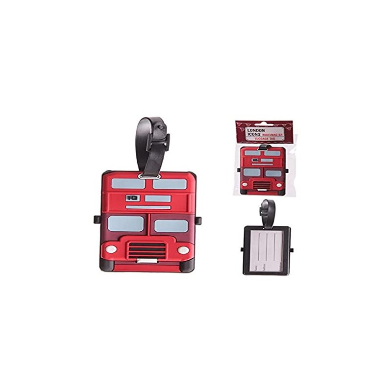 Puckator London Icons Red Routemaster Bus PVC Luggage Tag