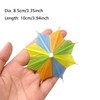 Honbay - Paraguas de papel colorido, 144 unidades, para cócteles,
