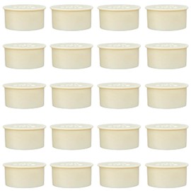 Alibazon 20 pcs 1 Inch Pool Fence Hole Cover Deck Patio Safety Ground Caps Fit Standard 1" Diameter Holes (Beige)