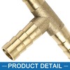 A ABSOPRO Brass Hose Barb Fitting Universal 8mm 3 Way