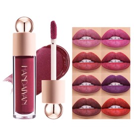YUDDUO Lip Gloss, Liquid Lipstick, Matte Waterproof Make-Up, 24 Hours Hold, Long-Lasting Nude Tones, Matte Lip Gloss Make Up Gifts, for Women, Beauty Lip Gloss Gifts (06)