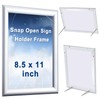 Blulu 2 Pcs Front Load Easy Open Snap Frame Poster/picture