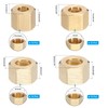 PATIKIL 120 Pcs Brass Compression Fittings Assortment Kit, 1/4" 5/16"