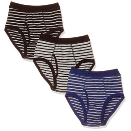 Gallo Boy's 3-Piece Brief, Top Span, Front Opening, Border, black/blue