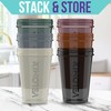 VELOMIX -6 PACK- Shaker Cups for Protein Shakes 20 oz