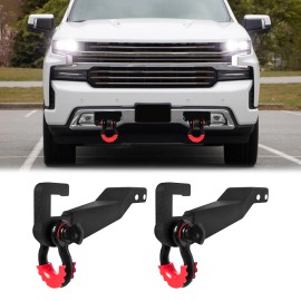 YYN For 2019-2024 Chevy Silverado 1500 New Front Tow Hook Bracket Shackle Mount Kit