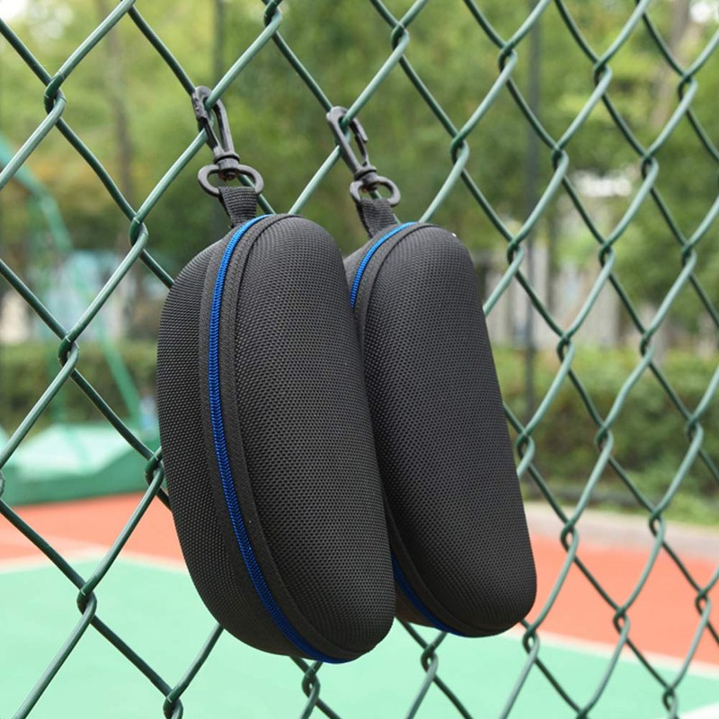 alladaga Pack of 3 Glasses Case with Zipper and Plastic