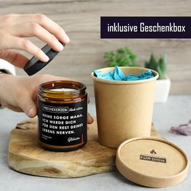 Lustige Duftkerze mit Spruch f√ºr Mama | Handgemacht aus Sojawachs | In Geschenkbox | Valentinstag Geburtstagsgeschenk | Geschenkidee Geburtstag Mutter, Beste Mama zum Muttertag |Gl√ºhwein