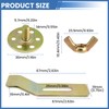 DALQUIS 8 Pcs Undermount Sink Clips, Sink Brackets for Kitchen,