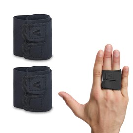 FIBOUND Pack of 2 Adjustable Finger Support Sleeves, Buddy Finger Cast Bandage, Finger Support Bandage, Finger Sleeve Support, Breathable Finger Buddy Bandages, Breathable Trigger Finger Plaster