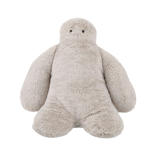 Libuhao 17422-73 Hugio, Sitting Body Pillow, Funio Greige, S Size (Total Length Approx. 13.8 inches (35 cm), Fluffy, Humanized Cushion