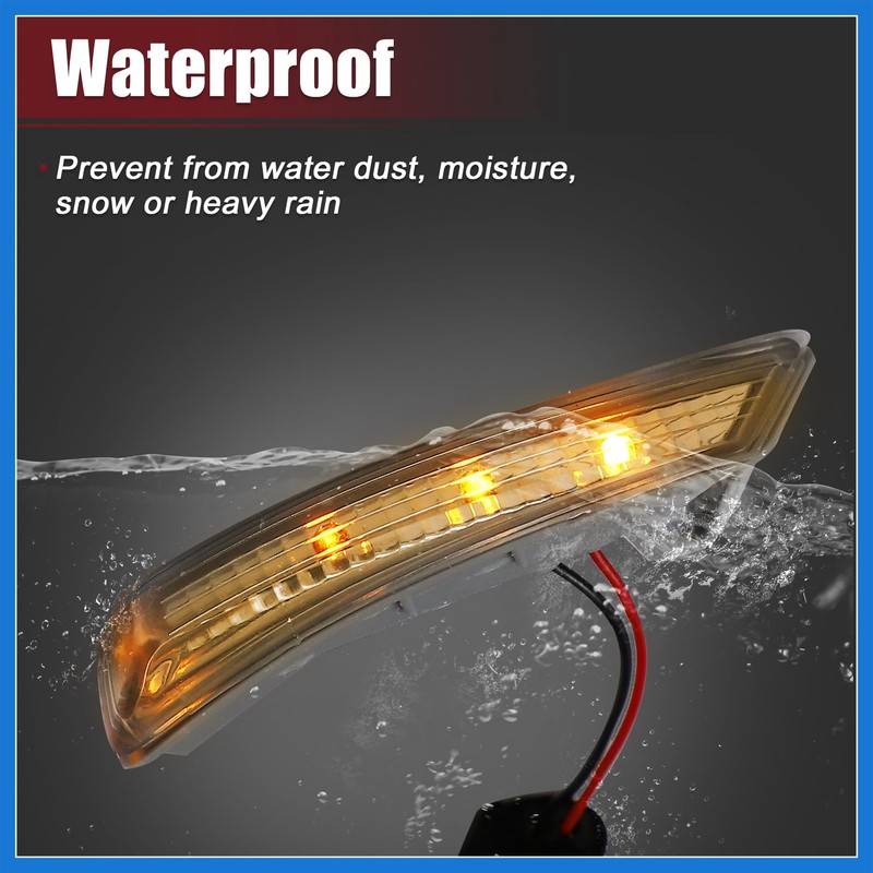 VekAuto Car LED Front Left Right Side Mirror Turn Signal