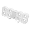 3D LED Wall Clock Minimalist White Frame Digital Wall Alarm