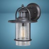 Patriot Lighting 11" Oil Rubbed Bronze Outdoor Motion Sensor Security
