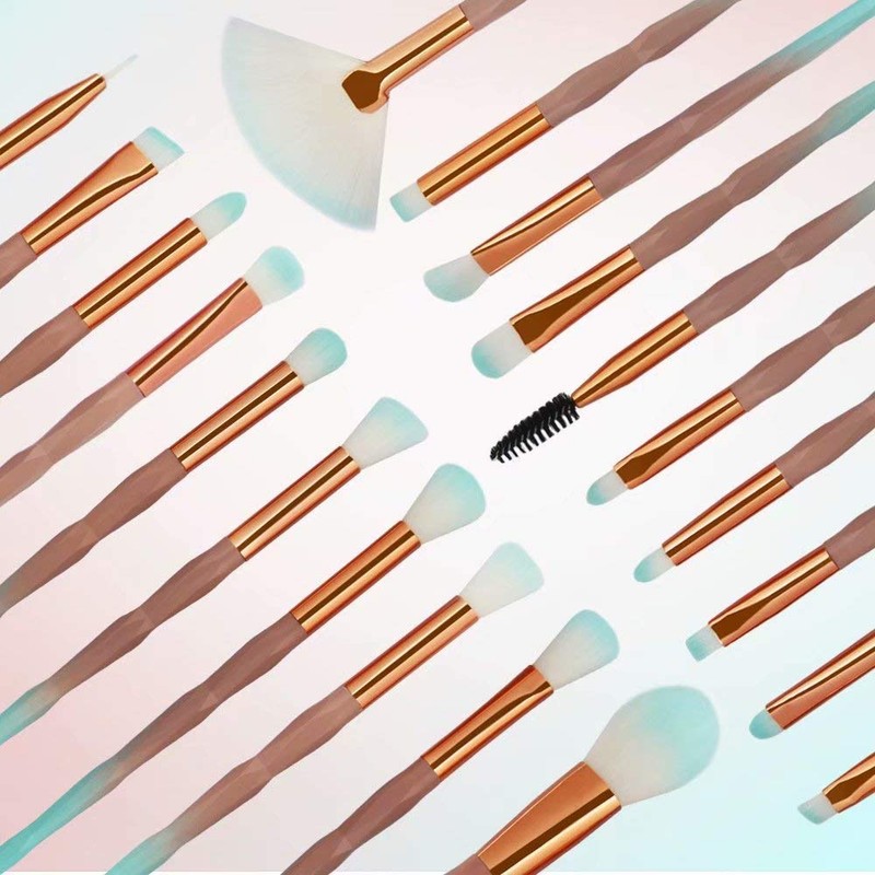 Maange 20-Piece Make-Up Brush Set - Eyeshadow, Foundation Powder, Eyeliner,