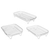 3 Layer Fryer Grilling Rack Stainless Steel Fryer Stakable Racks