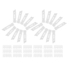 Operitacx 20 Pack Adjustable Plastic Curtain Hooks for Pinch Pleated Drapery Heavy Duty Curtain Headrail Hooks Compatible Vertical Blinds Sturdy Window Accessories