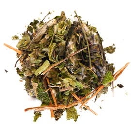 Cramps Tea (Te para dolores menstruales) herbal infusion, 4 oz (115 gr.). Dehydrated herbs in a re-sealable package 4 oz. (115 gr.)